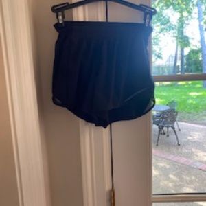 black Lululemon shorts